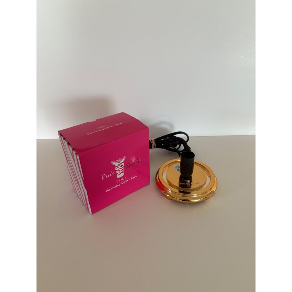 Pink Zebra Gold Simmering Light Base